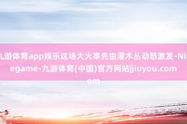九游体育app娱乐这场大火率先由灌木丛动怒激发-Ninegame-九游体育(中国)官方网站|jiuyou.com